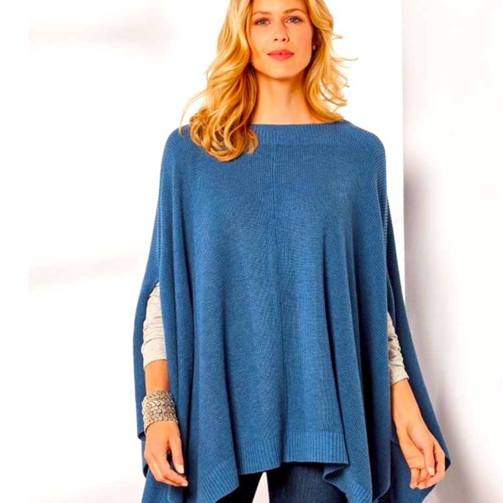 Soft Surroundings Sweater Knit London Poncho